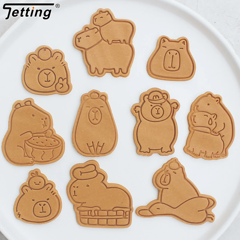 Cartoon Capybara Shaped Cookie Cutter Cute Animal Fondant Biscuit Mold Cake Decoration Tools Baking Accessories Kitchen Gadget