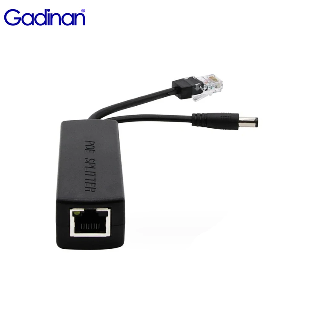 

Gadinan 10/100M POE Splitter 48V To 12V Connectors Extender Injector IEEE802.3af/at Power Over Ethernet standard for IP Camera