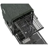QWSHARP Slide-In Dishwasher,Stainless Steel Finish,24" Wide,Soil Sensors,Premium White LED Interior Lighting,Smooth Glide Rai 6