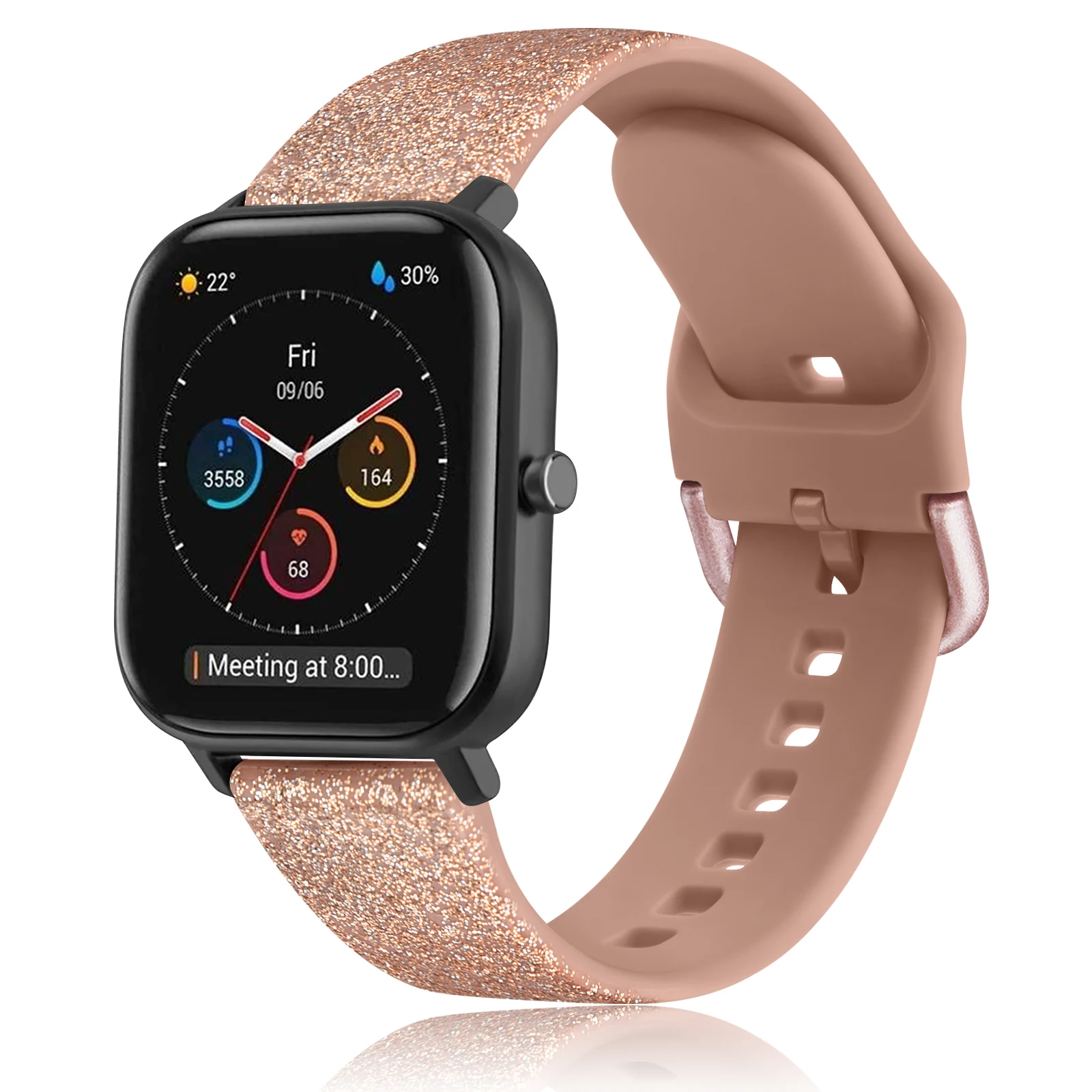 Versatile Silicone Watch Band - 20mm/22mm Adjustable Strap