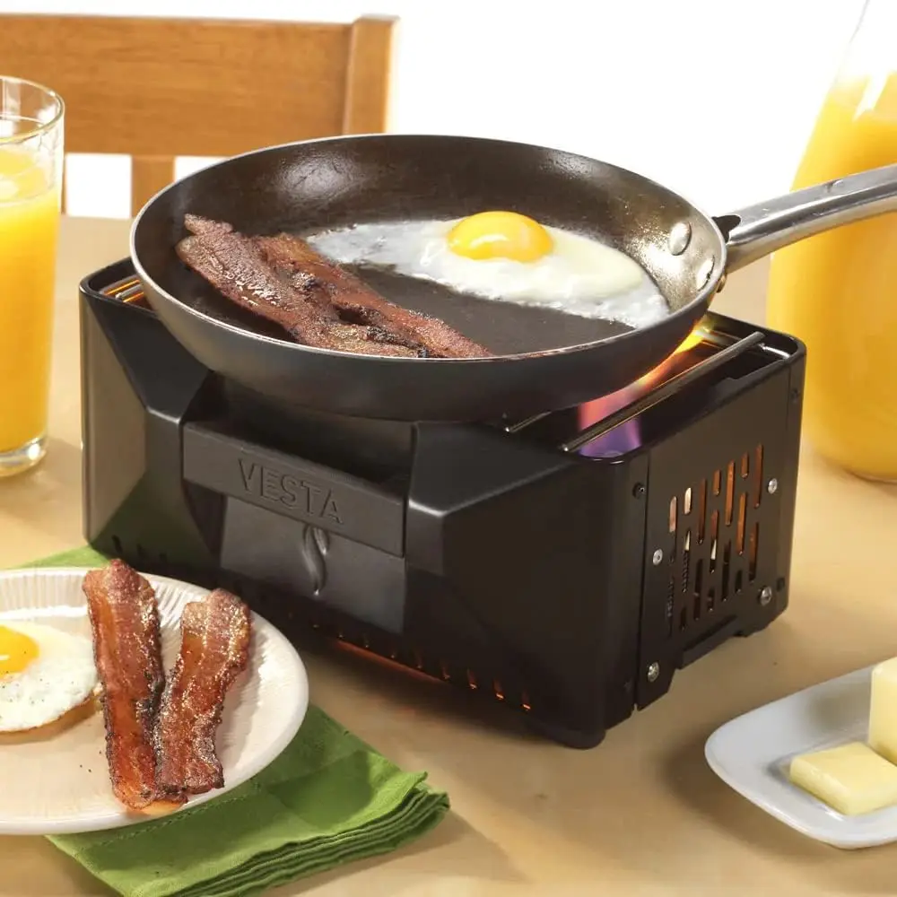 Self-Powered Camping Indoor/Outdoor Heater & Stove (Compact, Off-Grid, Emergency)