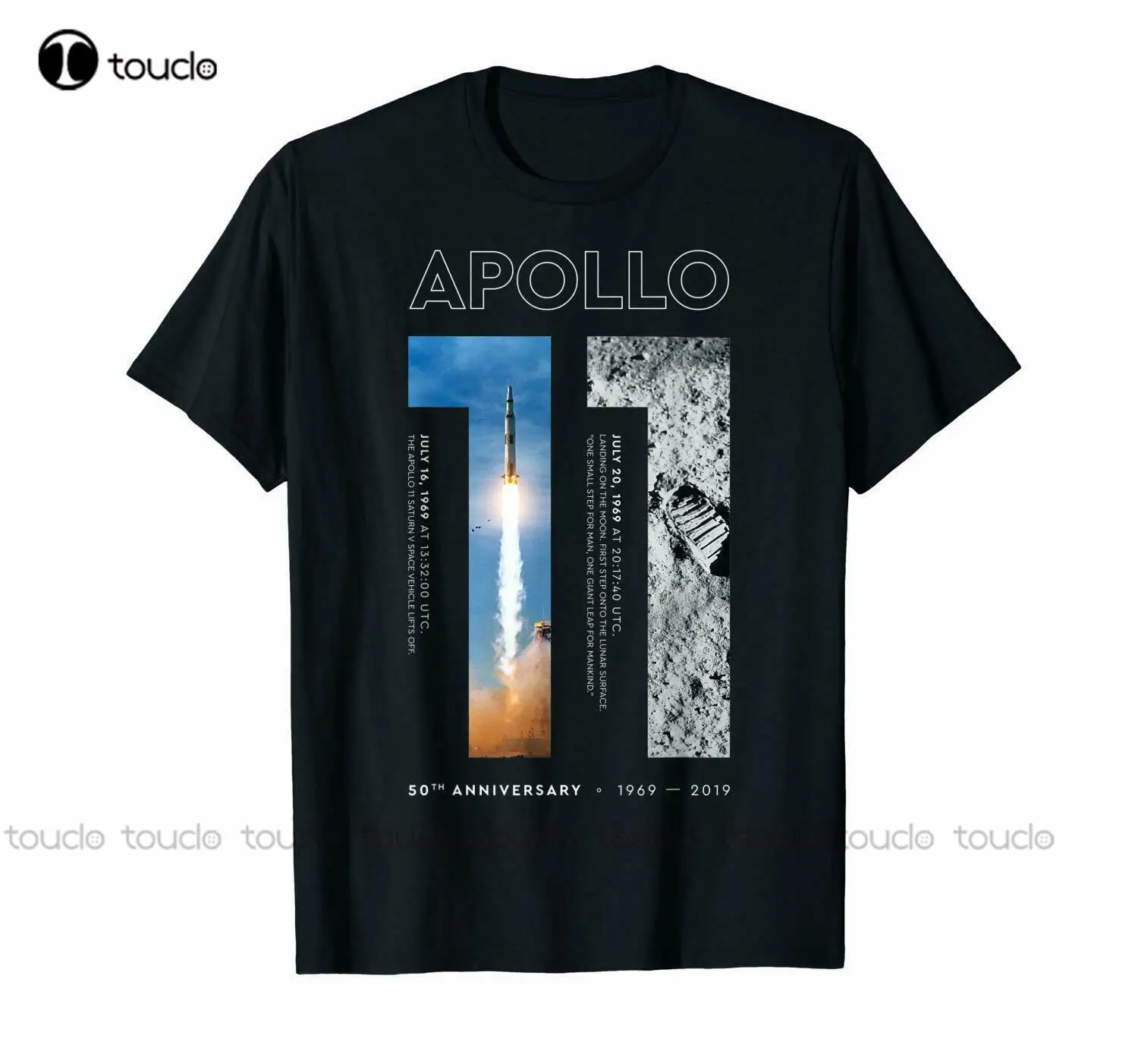 Maglietta Nera Apollo 11 50Th Anniversary Moon Landing 1969 2020 Maglietta Maglietta Di Compleanno Maglietta Di Moda Maglietta Estiva Nuova Popolare
