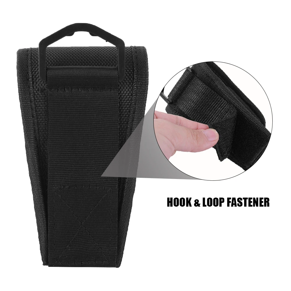 Taktische Taschenlampe Holster Nylon Molle Tasche Tragbare LED Taschenlampe Tasche Taille Gürtel Pack für Jagd Camping Taschenlampe Tasche – Detail 7