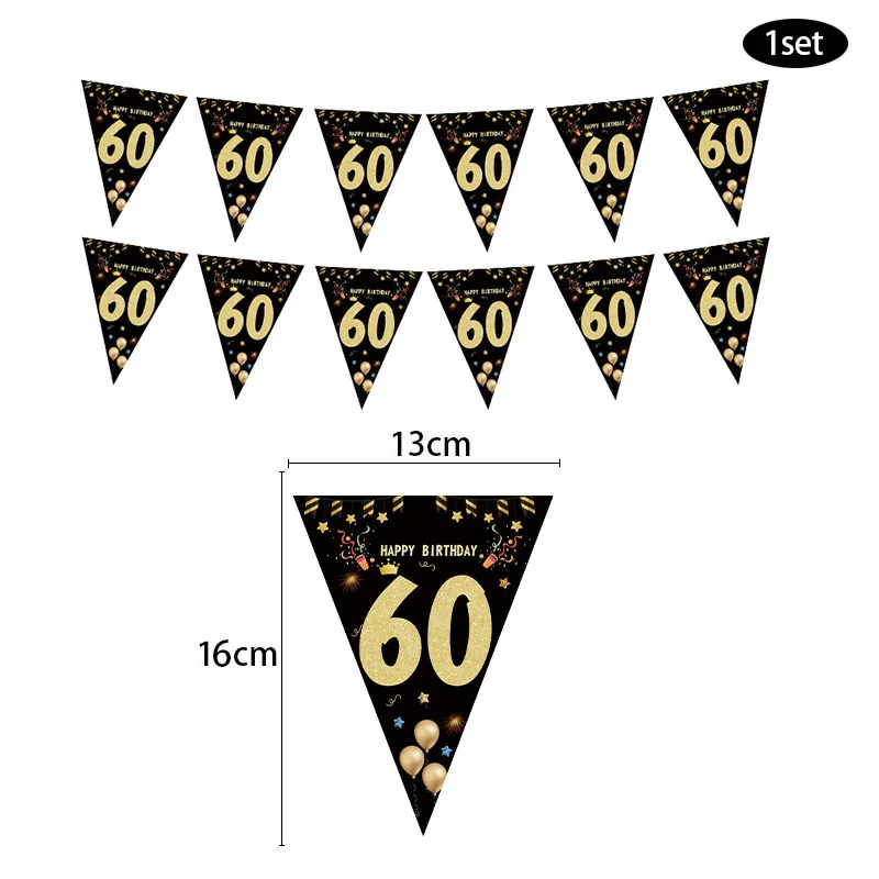 Birthday Banner Party Decorations 30 40 50 60 Year