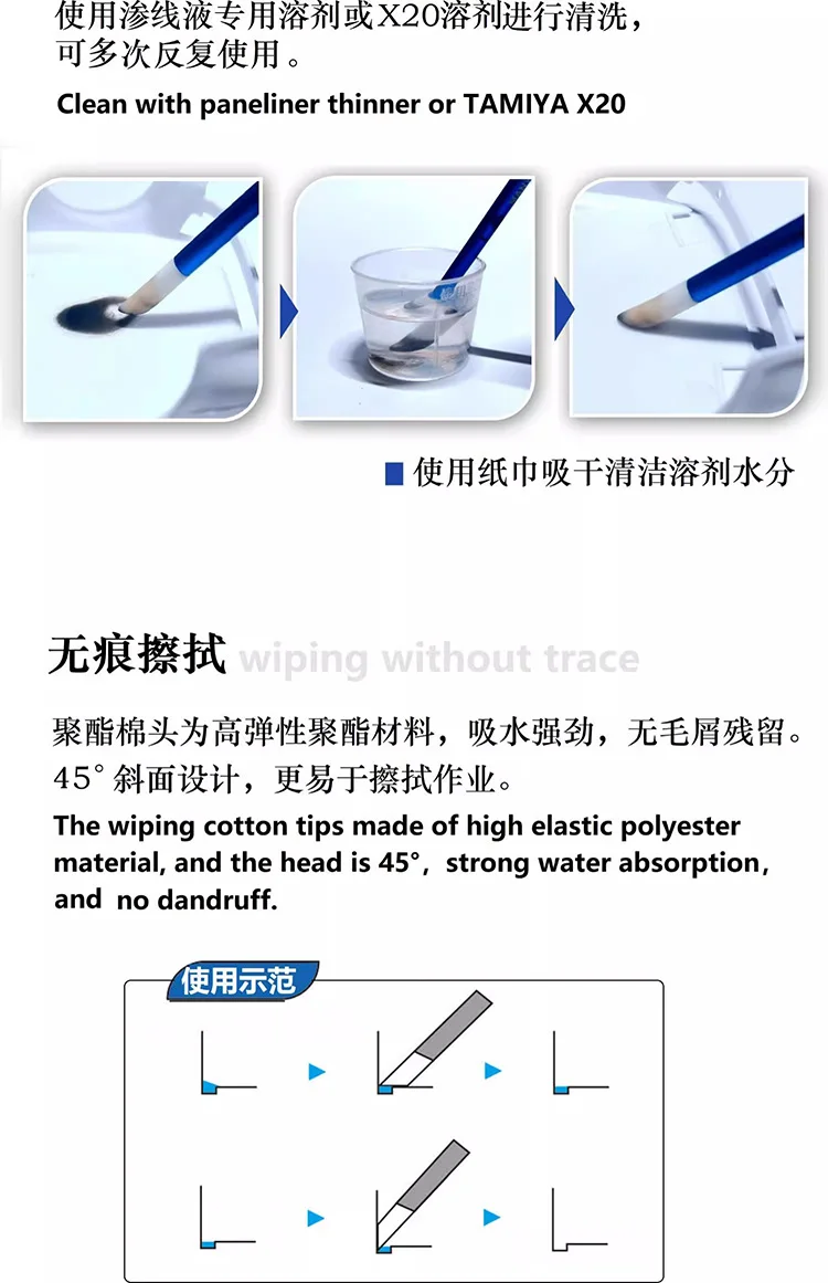 Metal Stainless Wipe Stick Features
