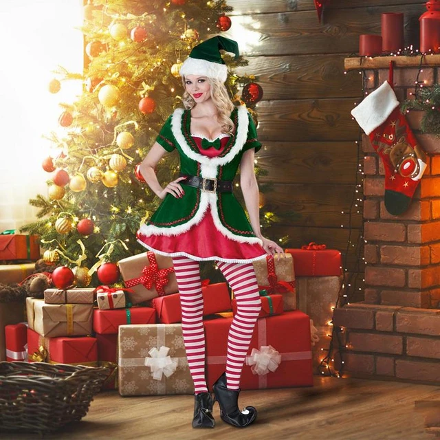 Disfraz de Elfa Navidad para mujer