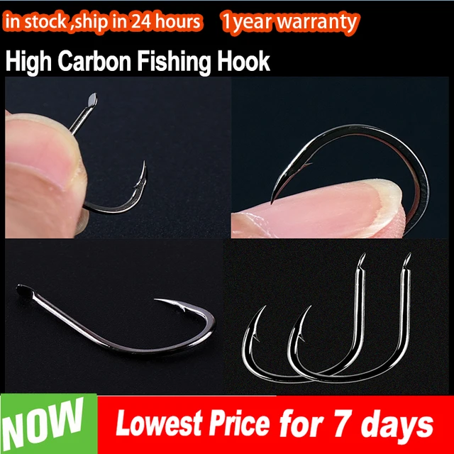 10Pcs/lot High Carbon Steel Fishing Hooks Set Single Circle Fishing Hook  Fly Fishing Jip Barbed Carp Hooks Sea Tackle Pesca - AliExpress