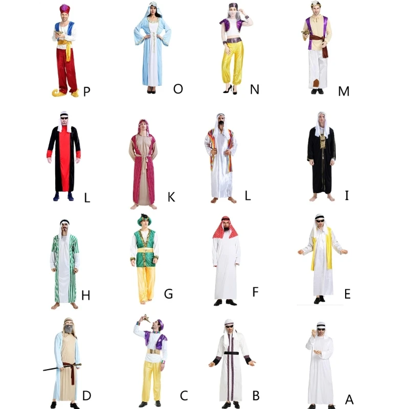 

Halloween Arabian Princess Outfits Muslims Headwear Dubai Costume Adults