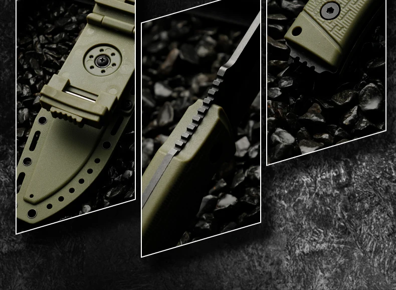 Seitenansicht der Stahlklinge