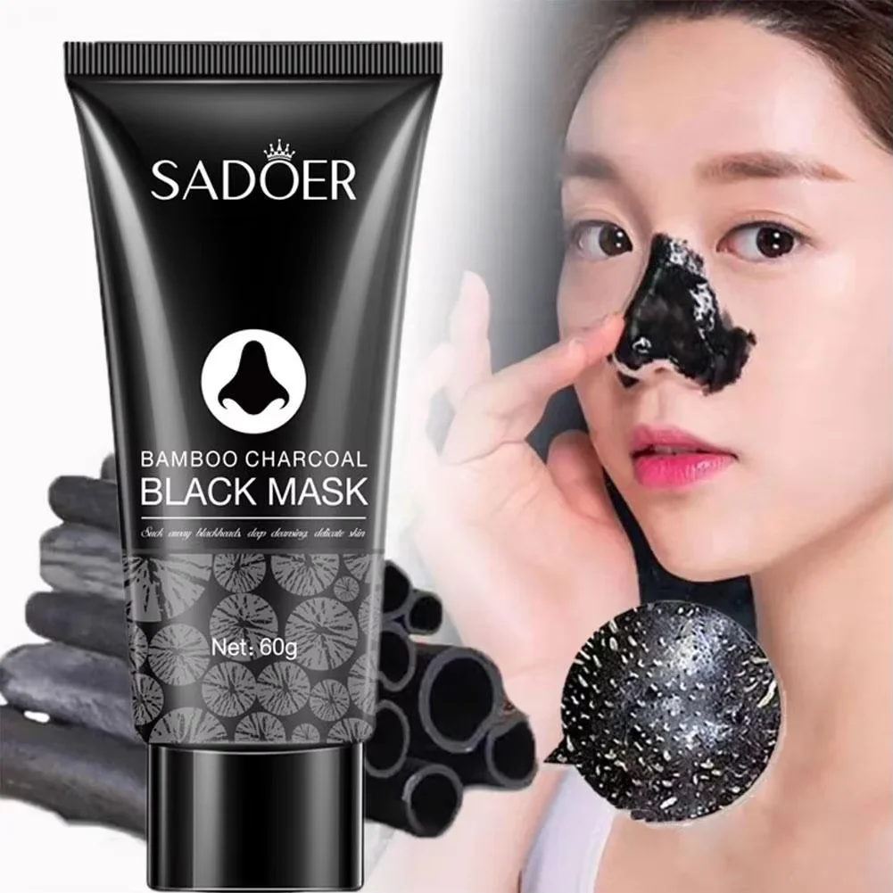 Masque réutilisable en tissu noir avec filtre charbon actif, vue de face pour achetez masque réutilisable en tissu lot de 10