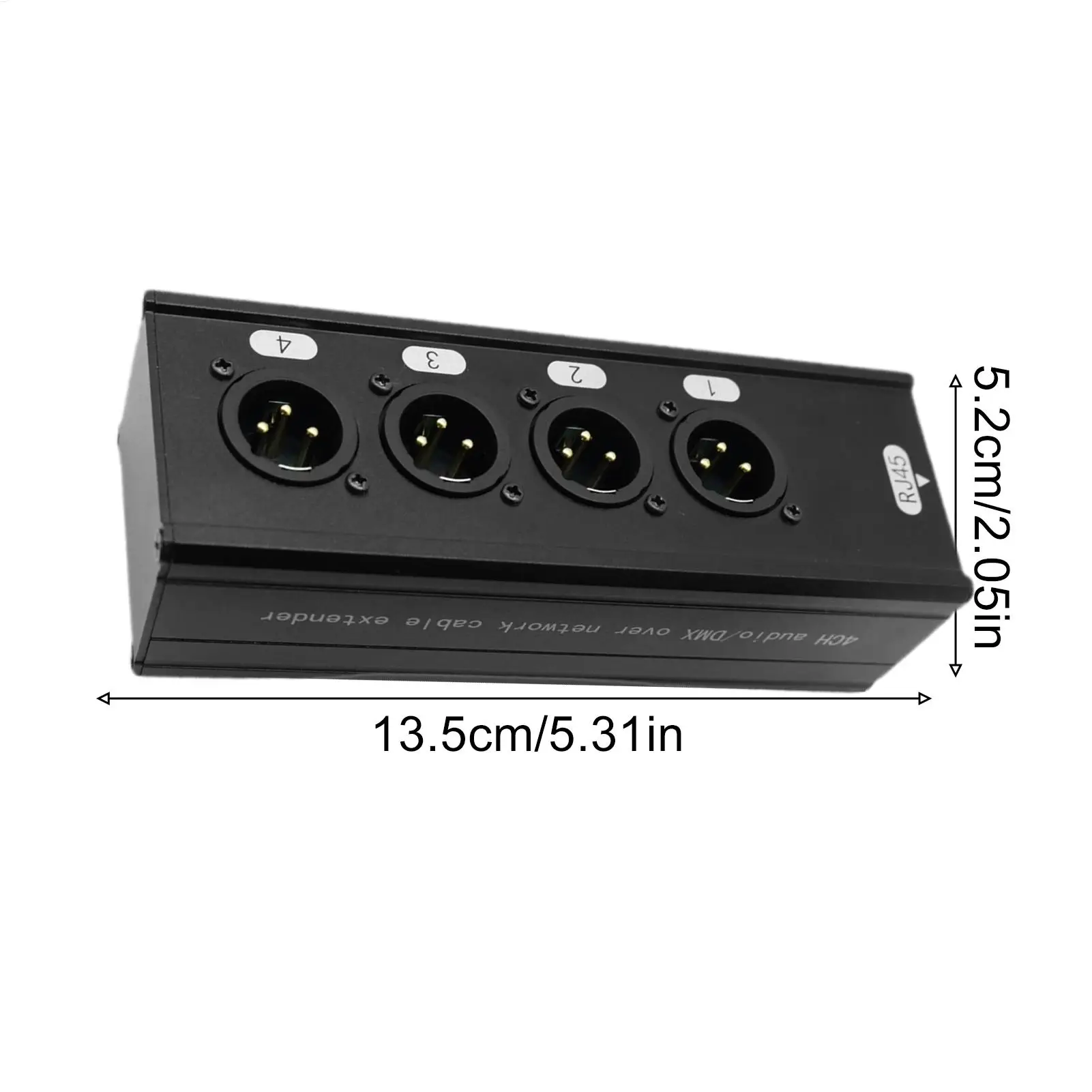 4 Channel Over Ethernet Box High Speed Aluminum Alloy Offices Supplies 4 Channel Network Cable Extender For Stage Monitor