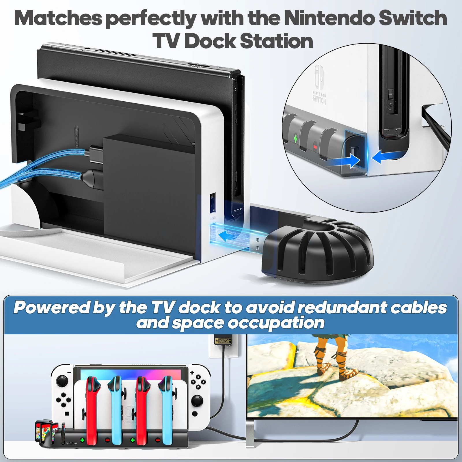 Switch コントローラー充電ステーション N-Switch 純正 & OLED モデル