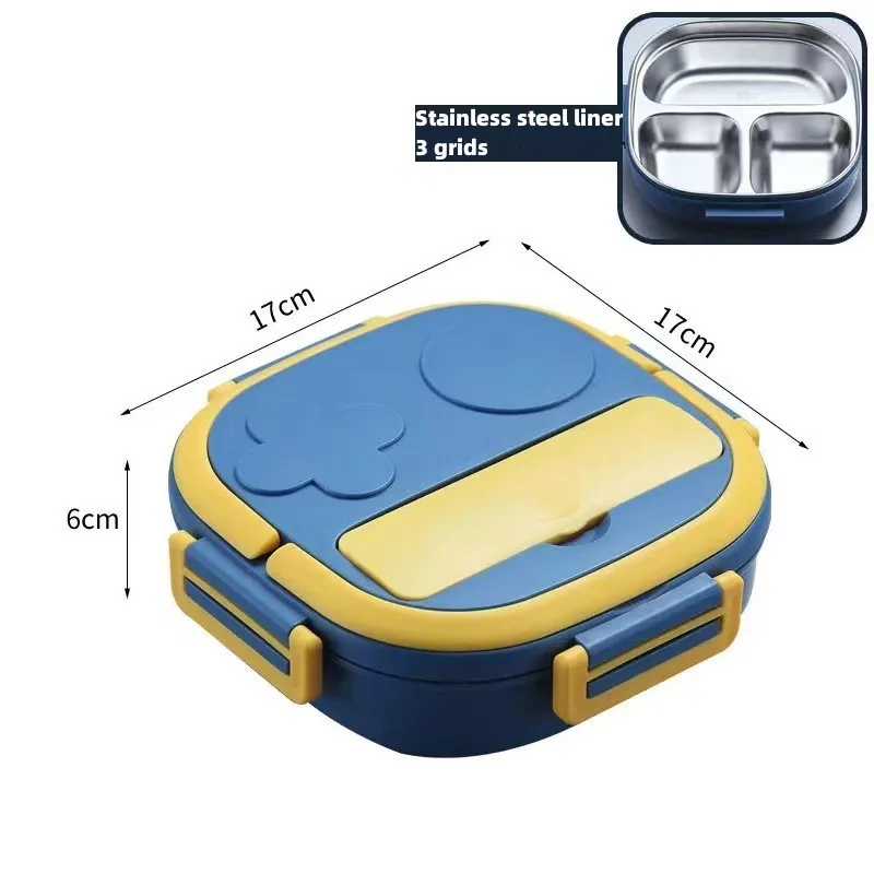 Outing Tableware 304 Portable Stainless Steel Lunch Box Baby Child Student Outdoor Camping Picnic Food Container Bento Box Kitchen