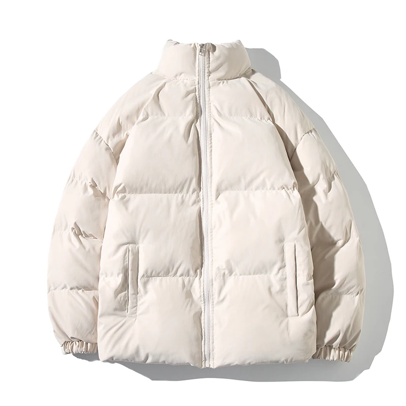 Streetwear Oversize Stand Collar Warm Women's Winter Jacket Solid Color Parka Fashion Casual Winter Coats for Woman Winter New