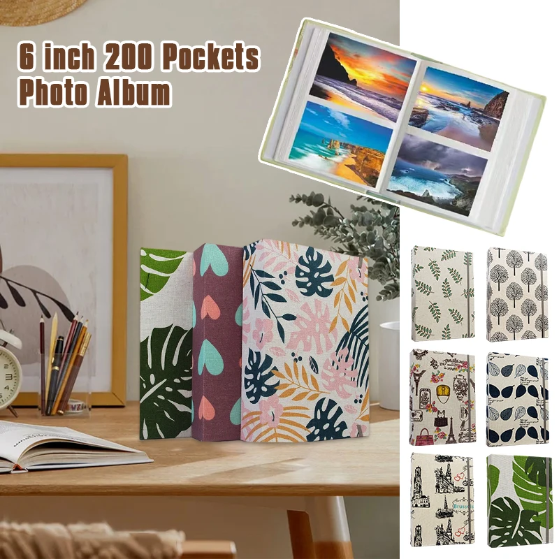 

6Inch 200 Pockets Children's Family Photo Album Japanese Photocard Album Diy Scrapbook for Anniversary Wedding Travel Photobook