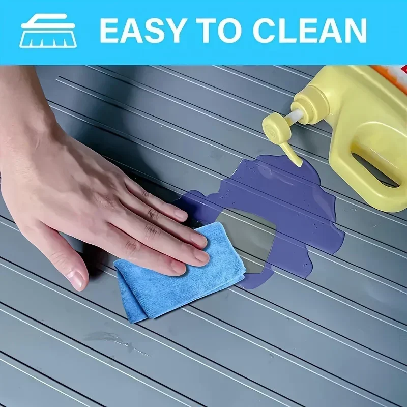 Storage Tray Water Tray Under-Sink Mat Waterproof Drip Tray Liner Kitchen Bathroom Cabinets Easy-Clean 2pcs