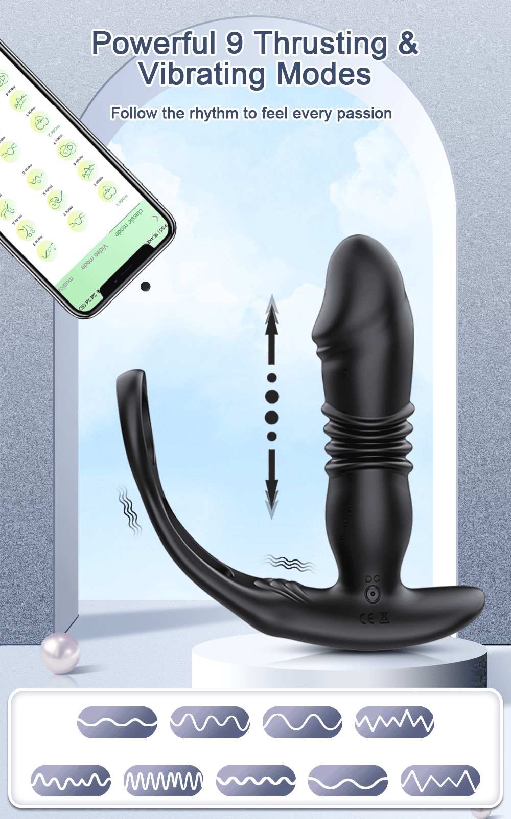 Wholesale from 30 pieces APP Control Telescopic Prostate Massager Butt Plug Anal Vibrator Sex Toys for Men Ass Anal Dildo Men Bluetooth Buttplug 9 Modes S23e241af3f384dc6bc5cb8aa915d7b861