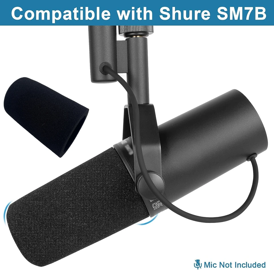 Shure sm7bマイクポップフィルターカバー、プロのノイズリダクション