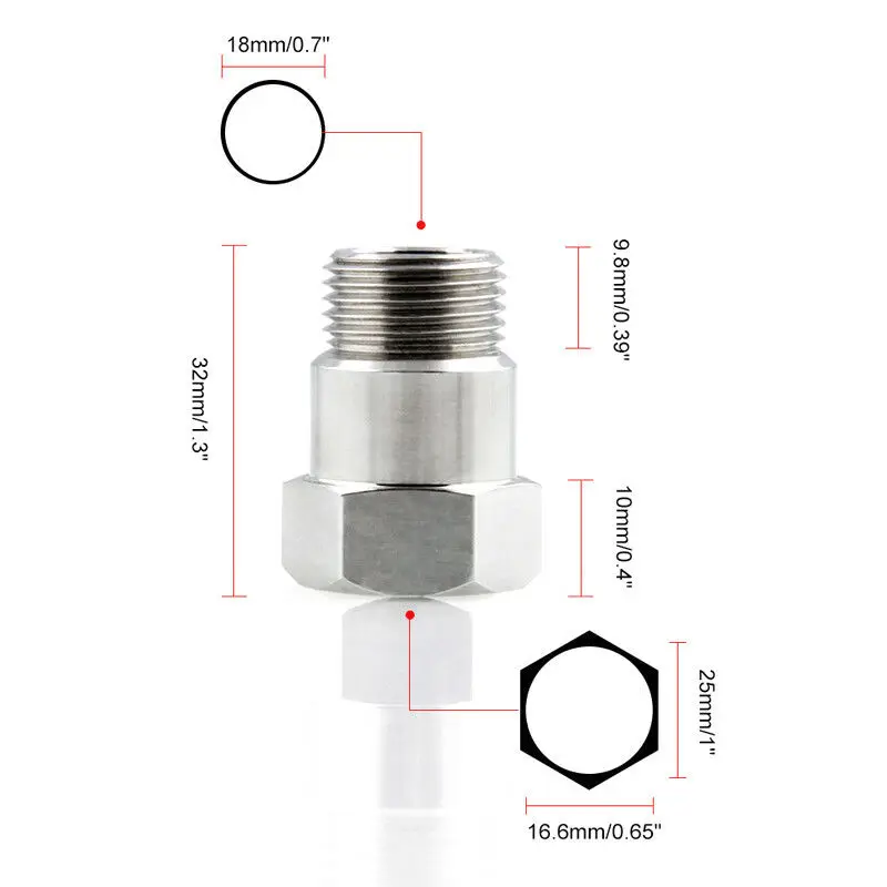 4PCS Universal M18x1.5 Extender Space 32M 4
