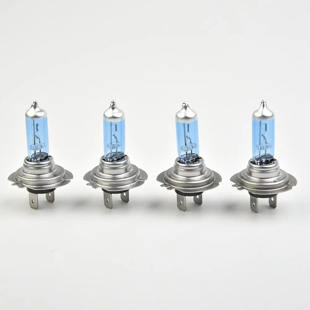 

4pcs/set H7 Halogen Headlight Bulbs 100W 6000K Xenon Hid Super White Headlight Lamp Light Bulb 12V Daytime Running Lamp