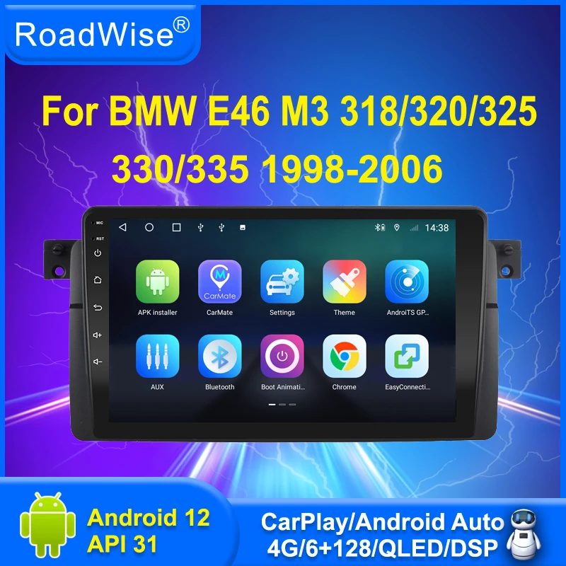 Limitation de l'autoradio Android tactile, GPS, WiFi, DSP, 4G Permanence  Carplay, BMW Série 3 E46, M3, 318, 320, 325, 330/335, 1998-2005, 7 pouces -  AliExpress