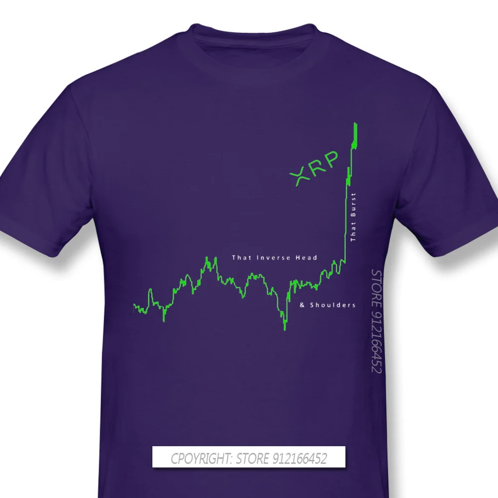 男性 XRP リップルコイン暗号通貨黒 Tシャツ逆 H & S 版 Tシャツ純粋な綿 Tシャツ原宿シャツ大人のための - AliExpress