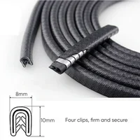 Car Door Edge Protector Universal Auto Door Guard Protective Strips Universal Automobiles Doors Trunk Hood Seal Sealant Strip 2