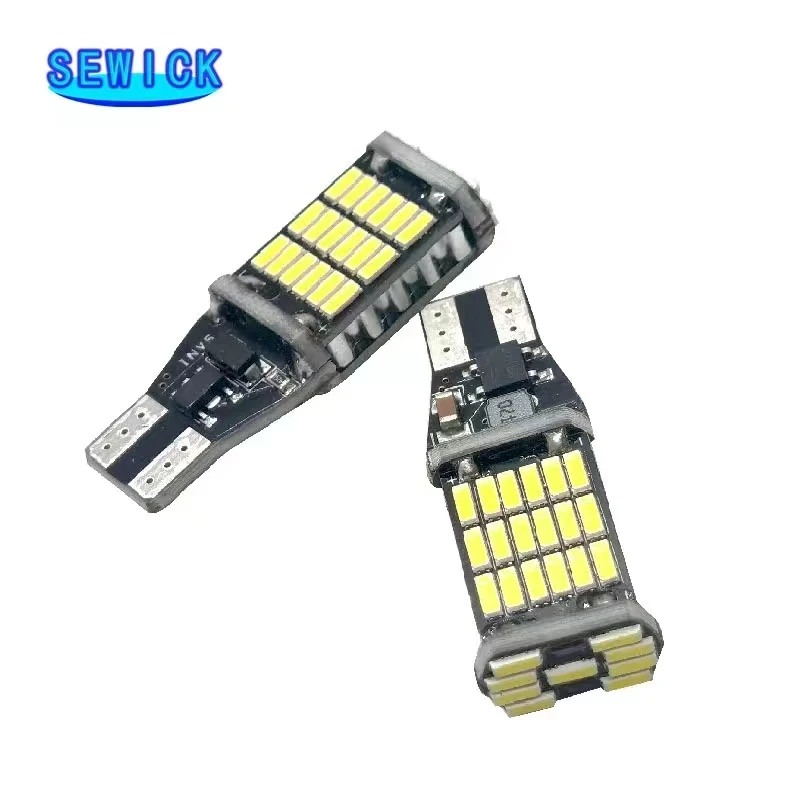 100pcs ڵ LED  T15 W16W 4014 45SMD W5W LED ȣ   Canbus   DC12V/24V    