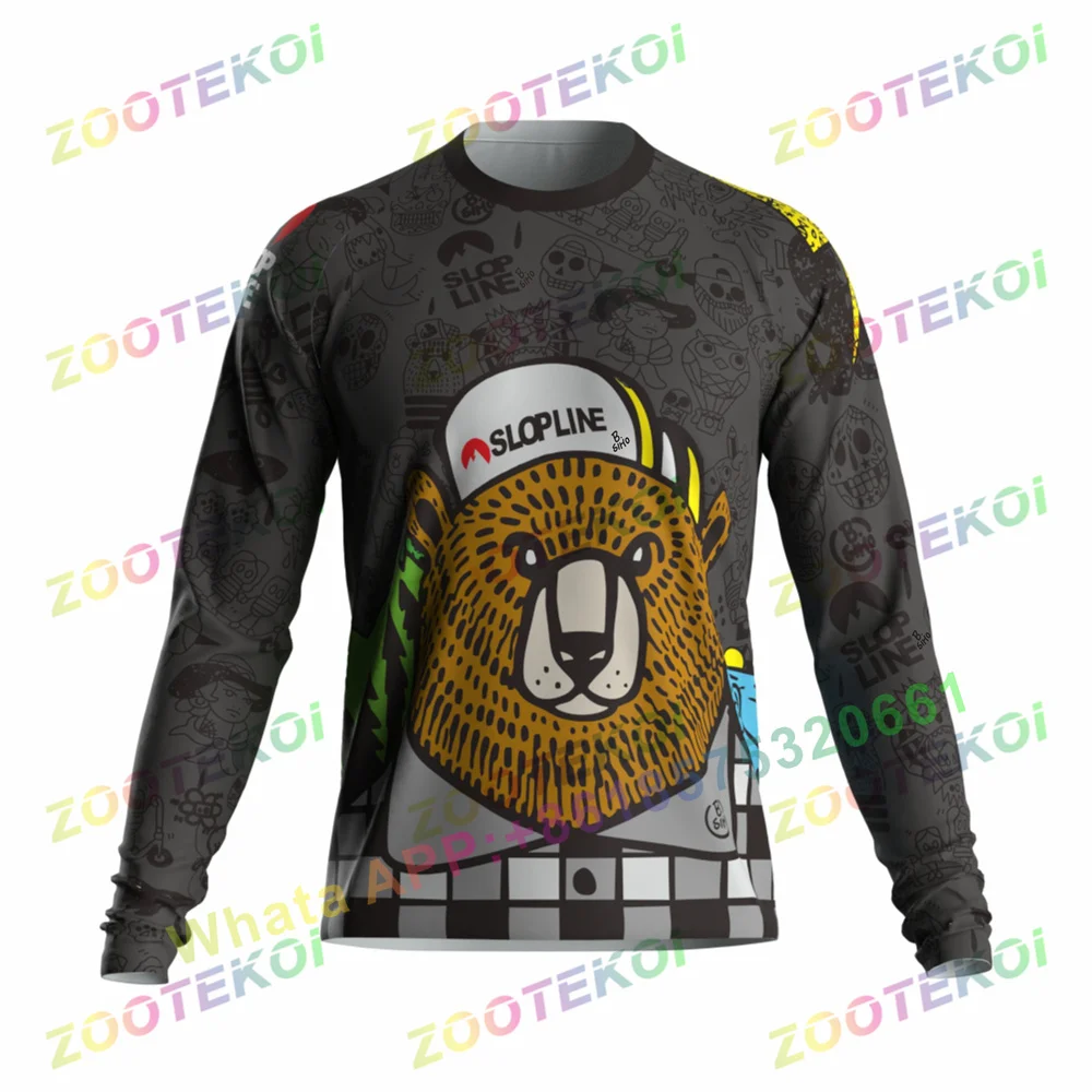 thumbnail image 1 of Slopline B.simo 2023 Camiseta de ciclismo y motocross para hombre, camiseta de secado rápido para descenso de montaña, camiseta transpirable para motocross y bicicleta de montaña Dh, 1 of 5