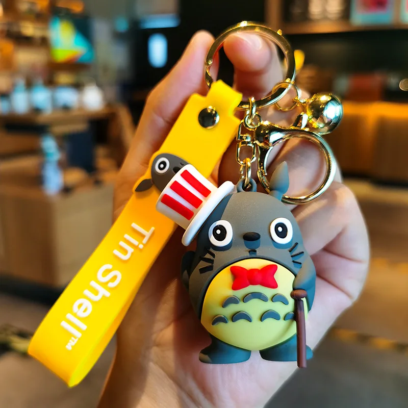 5cm Japanese Cartoon Anime My Neighbour Totoro Pendant Keychains Car Key Chain Key Ring Phone Bag Hanging Jewelry Gifts Aliexpress