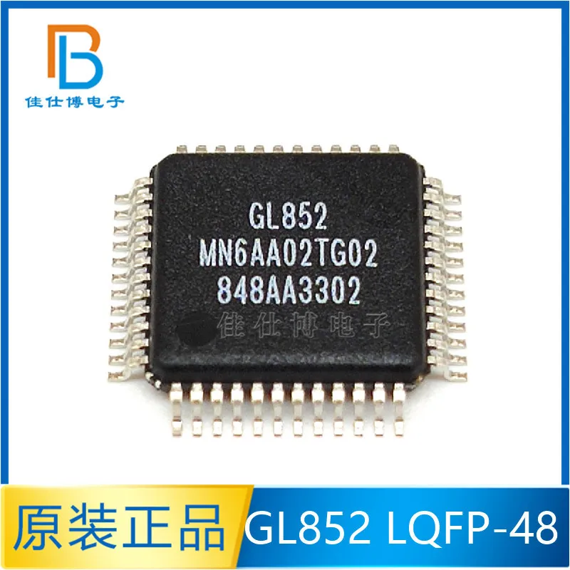 

GL852 GL852GT Brand new original authentic GL852G SMD LQFP-48 USB2.0 controller IC