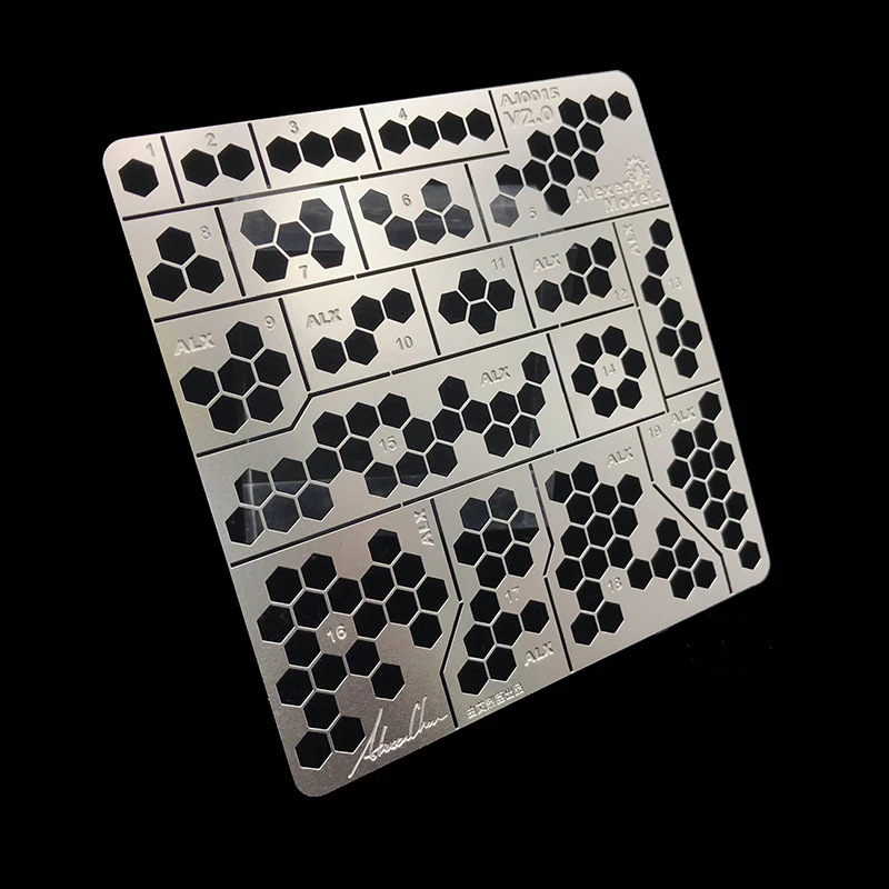 Military Model Camouflage Hollow Spray Plate Model Tool Stencils Template 1/32 1/35 model tools