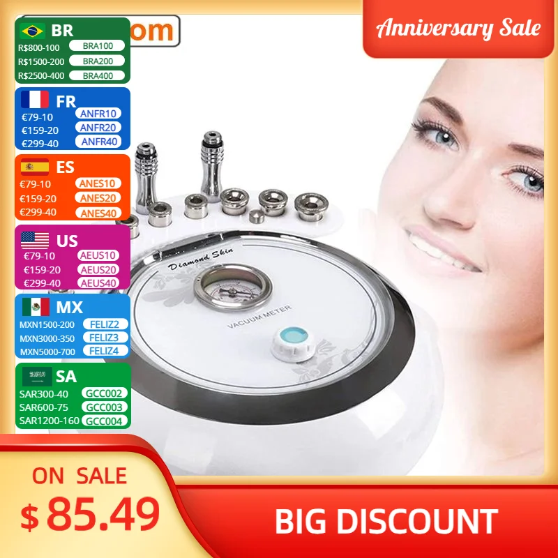 Diamond Microdermabrasion Beauty Machine Vacuum Suction Tool Water Spray Facial Moisten Face Exfoliate Skin Peeling Devices diamond microdermabrasion beauty machine vacuum suction tool water spray facial moisten face exfoliate skin peeling deep clean