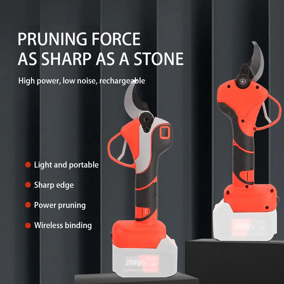 30mm Brushless Electric Pruning Shears 2 Gears Cordless Fruit Tree Bonsai Pruning for Makita 18V Battery