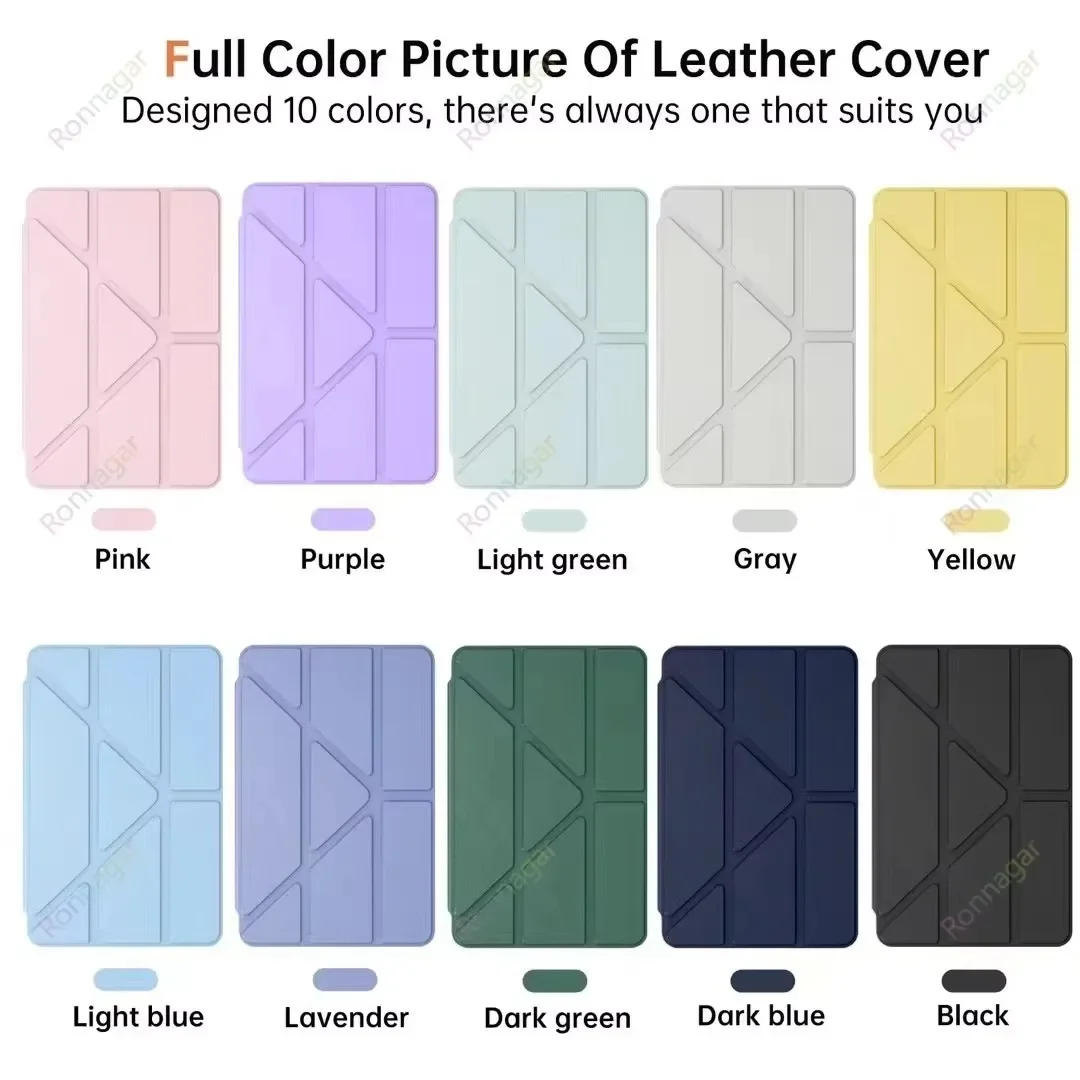 Pencil Holder Case tablet case for Samsung galaxy tab S6 lite 10.4'' SM-P610 P615 P613 P619 P620 P625 P627 Clear Transparent Back