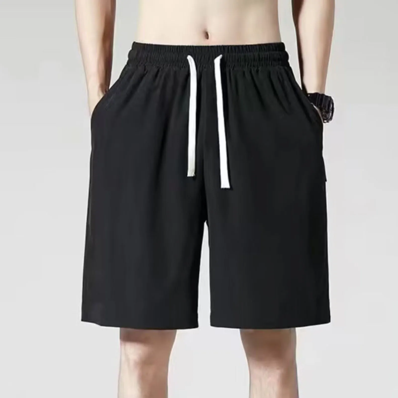 

Men's Athletic Shorts With Deep Pockets Loose Fit Casual Shorts For Running Workout Training Basketball Classic Shorts Male Pant