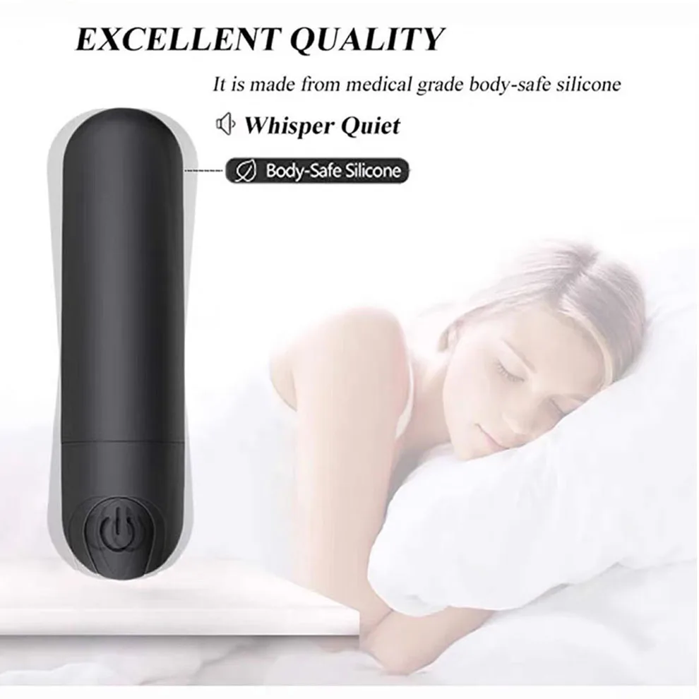 10 Speed Mini Bullet Vibrator for Women Rechargeable Wireless Vibrating Anal Bullet Clitoral Stimulator Dildo for Adult Sex Toys