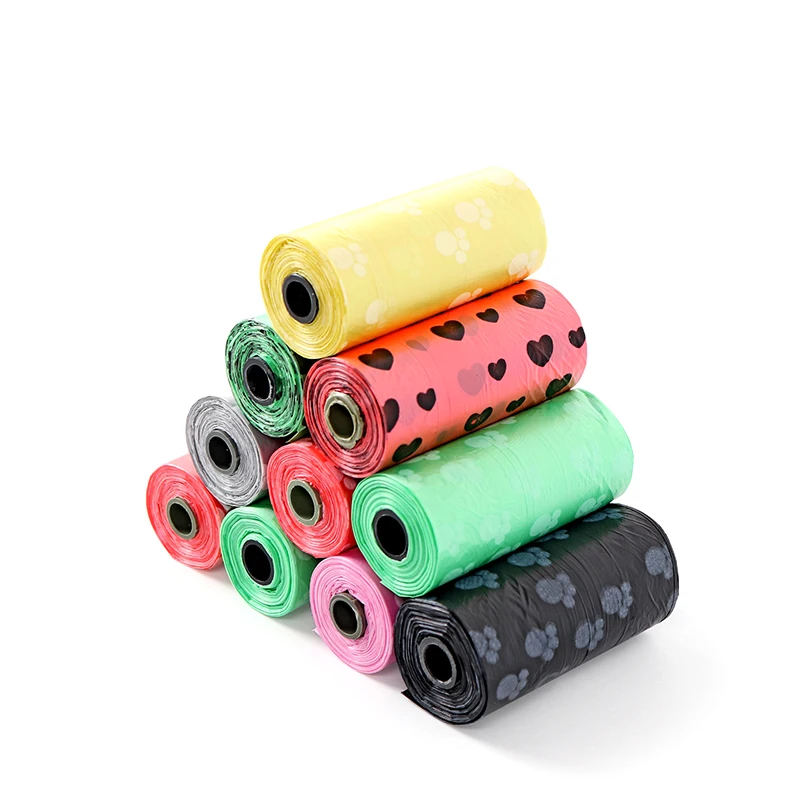 Dog Waste Poop Bag Degradable Eco-Friendly Outdoor Pet Excrement Garbage Clean Bags