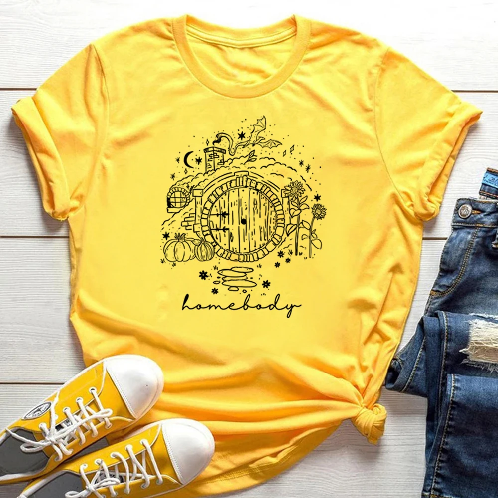 LOTR T-Shirt Vintage Homebody Shirt The Shire Wizard Shirts Home of The Second Breakfast T-Shirts Trendige Kurzarm-T-Shirts LOTR Geschenk – Detail 11