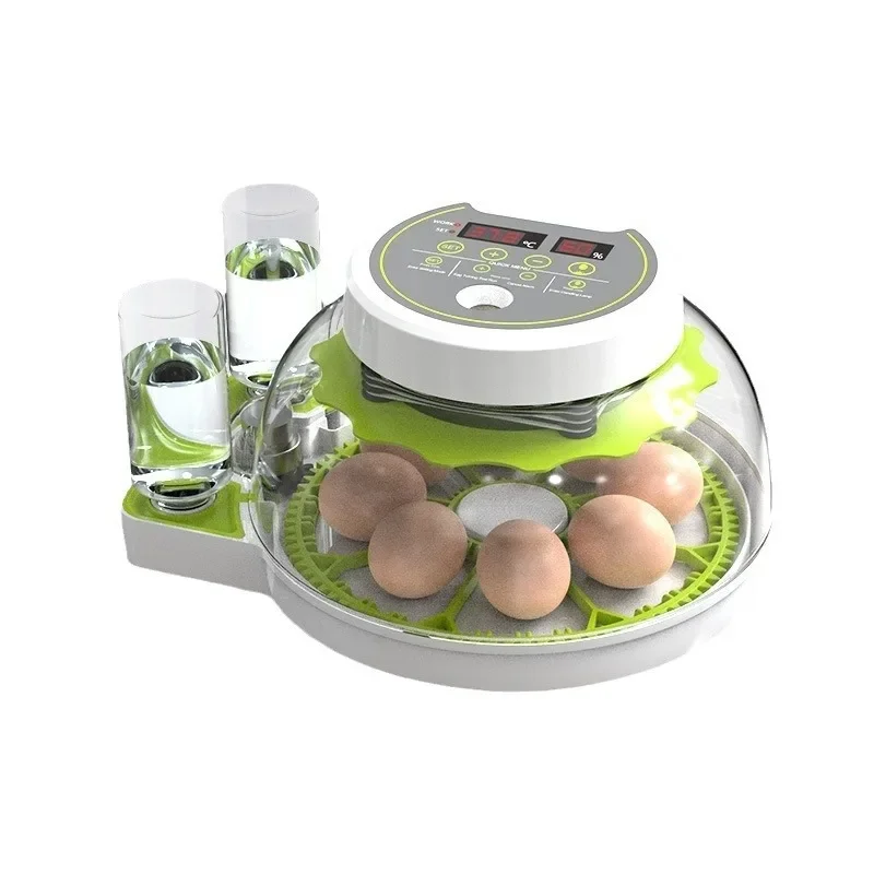 Egg Incubator with Automatic Flipping Function, Temperature and Humidity Digital Control, Supporting 8 Eggs US Plug Cooking Tool