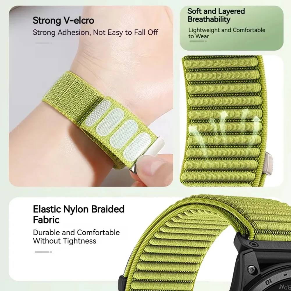 Quick-Release Breathable Nylon Watch Strap in Multiple Sizes