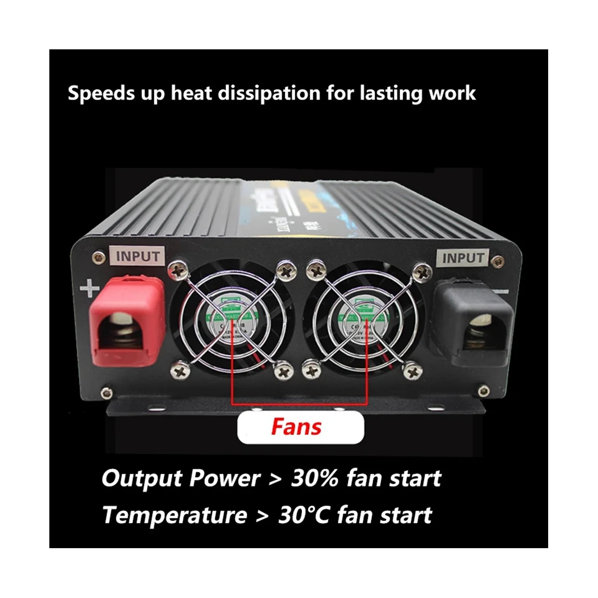 12V to 24V DC 60 Power Booster Step-Up DC Converter 12 Volt to 24 Volt Transformer for Car Video Refrigerator