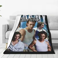Vintage Jeremy Allen White Bootleg Blankets Flannel Printed The Bear Tv Show Multifunction Warm Throw Blanket for Bed Office 2