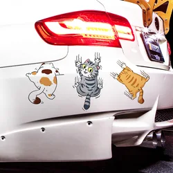 Car Sticker Funny Pet Cat Climbing Cats Animal Styling Stickers Car Body Decoration Creative Decals Car Auto Decor Accessories