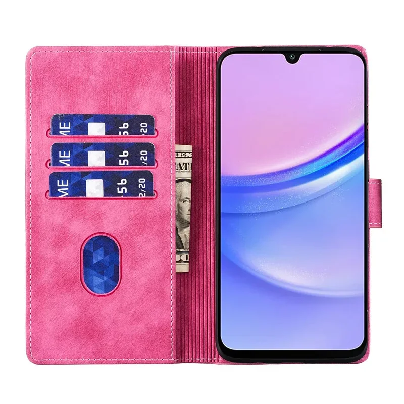 Ailisi Cover Per Samsung Galaxy A70 - Custodia Libro Con Coniglio, Portafoglio E Supporto, PU Rosa Oro - 2