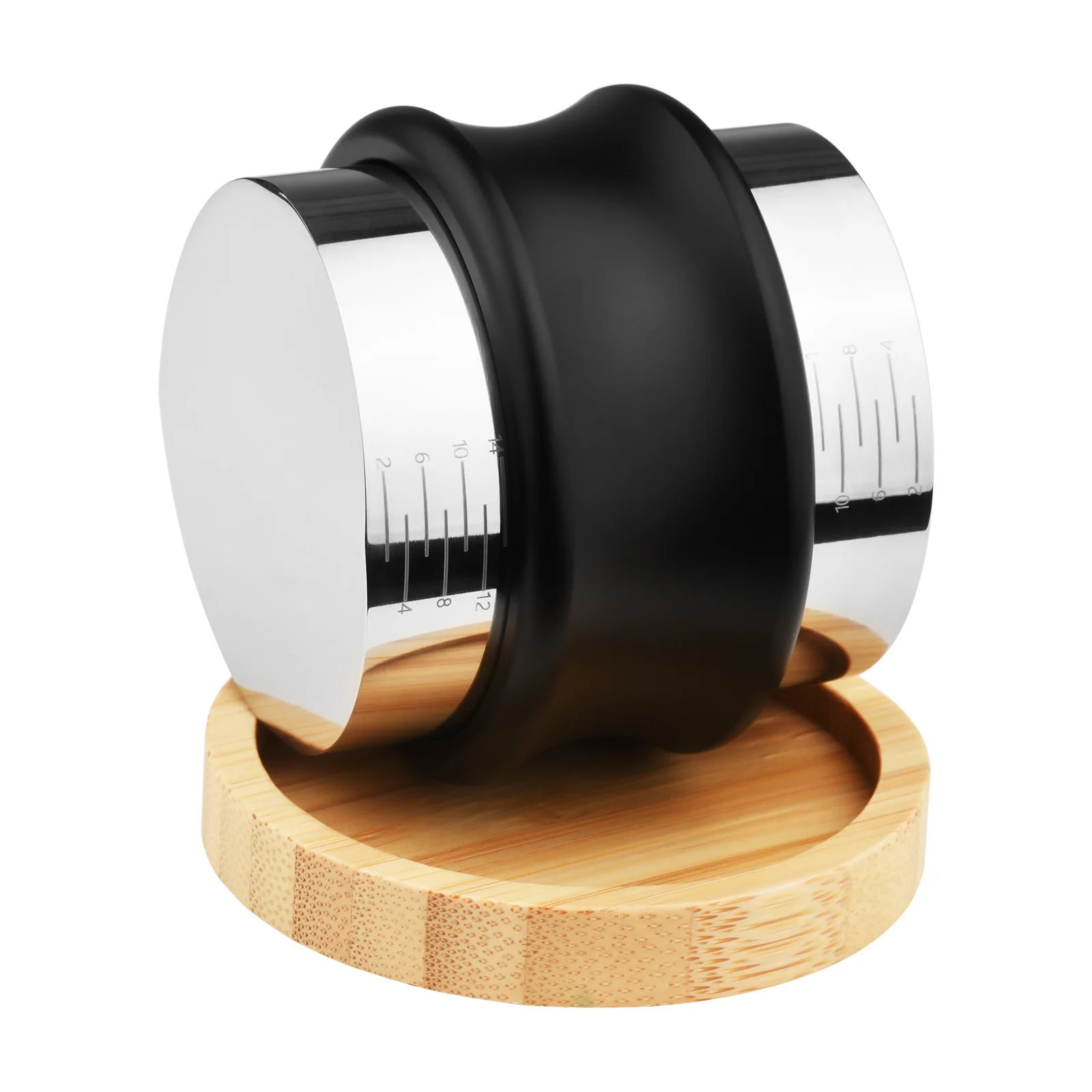 

51mm 58mm 2-in-1 Coffee Distributor and Tamper Stainless Steel Dual Head Coffee Leveler with Adjustable Depth Espresso Tamper