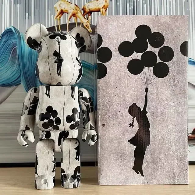 Intees Bearbrick Blocs Construction Ours,102Cm Violent Bear Assembl Toy Educatifs Main Bricolage Numero Jouet Cadeau Collec Amz