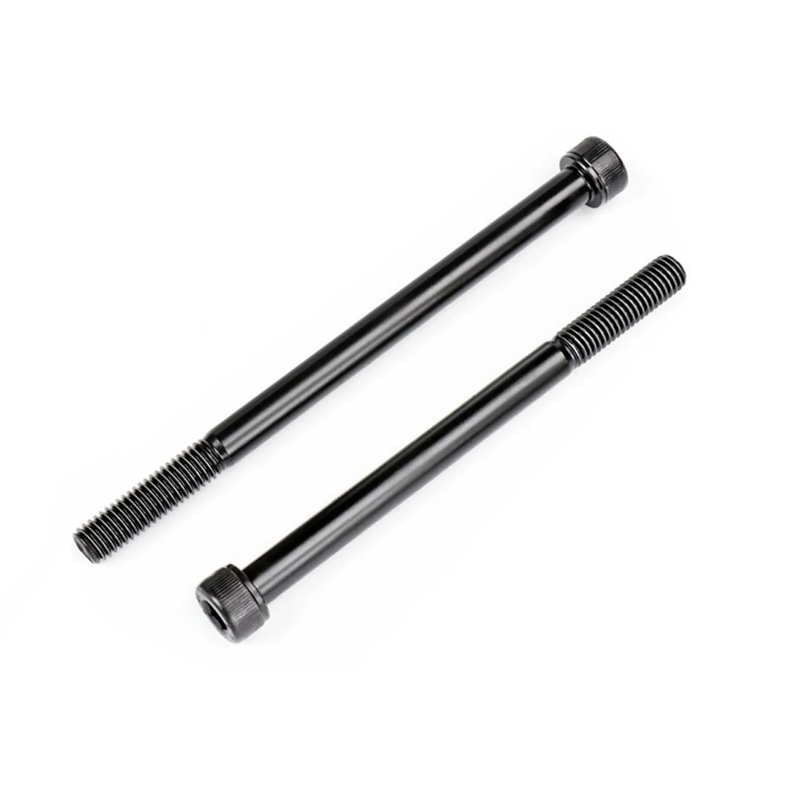 1/10pcs M3 M4 M5 M6 M8 Black Grade 12.9 Steel Lengthened Long Allen Hexagon Hex Socket Cap Head Half Thread Screw Bolt 30~300mm