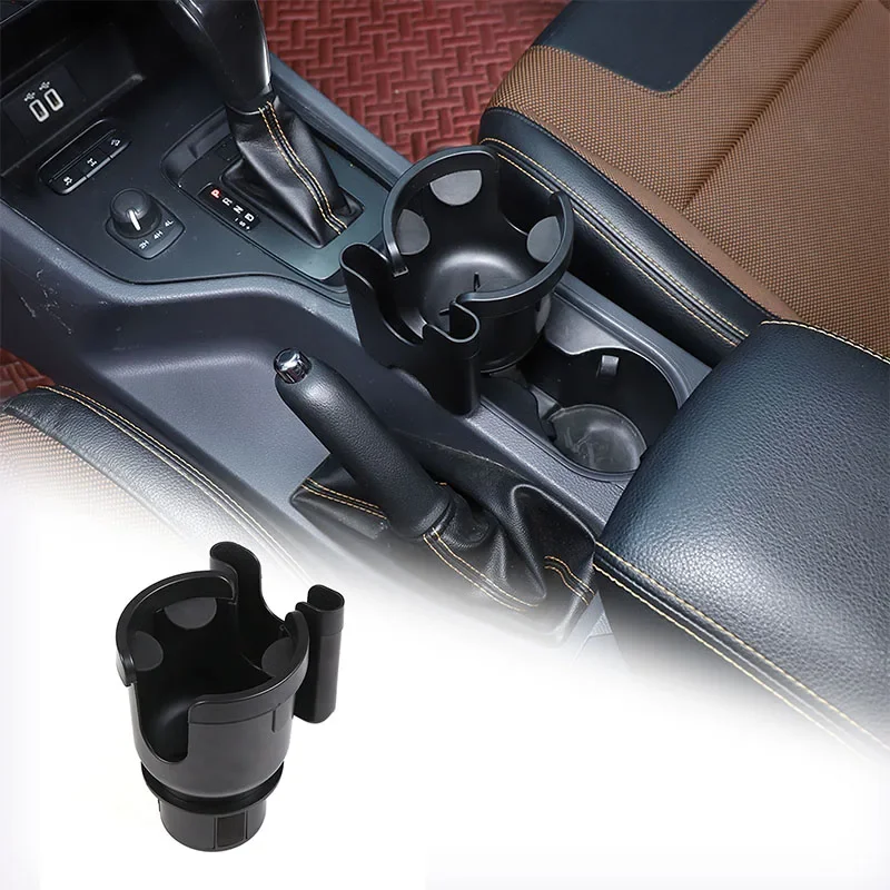 

For Ford Ranger Car cup holder expander 2-in-1 multi-functional car water cup holder mobile phone holder