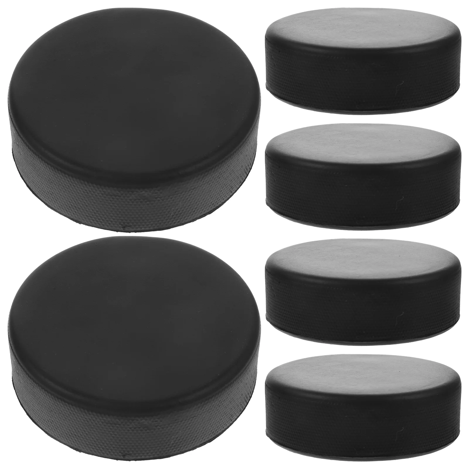 

6 Pcs Hockey Puck Training Supplies Practicing Ice Race Solid Official Regulation Pvc